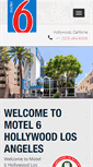 Mobile Screenshot of motel6hollywood.com
